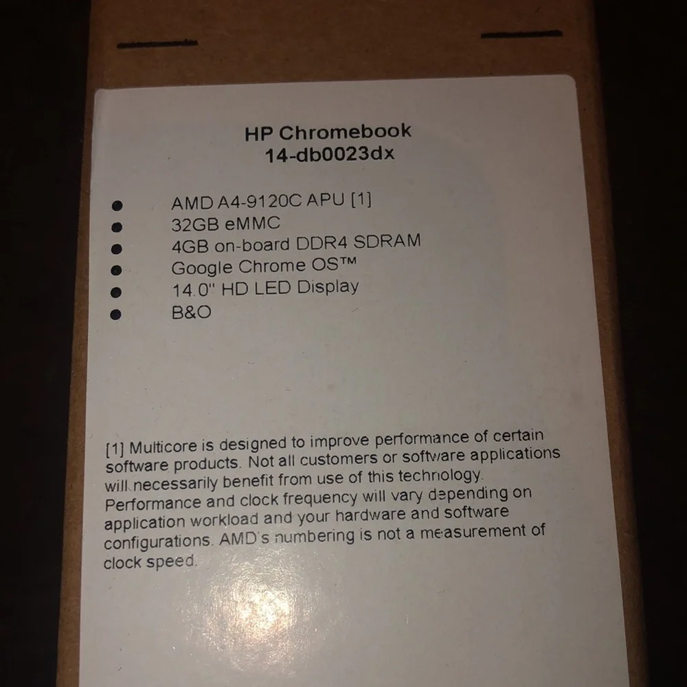 HP chromebook 14” LED display computer